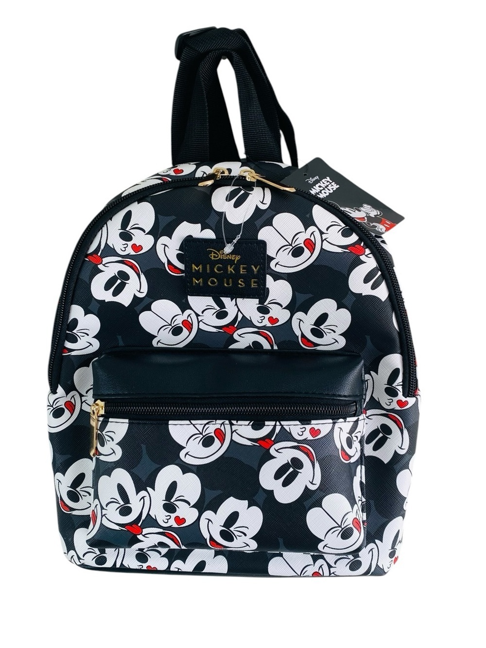 Disney Mickey Mouse All Over Print Winking Mini Backpack